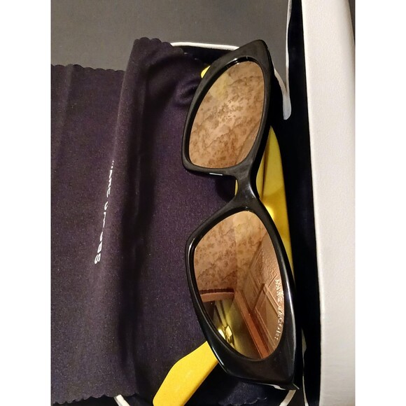 Marc Jacobs Sunglasses Yellow/Black with designer case & Cleaning Cloth main image 5